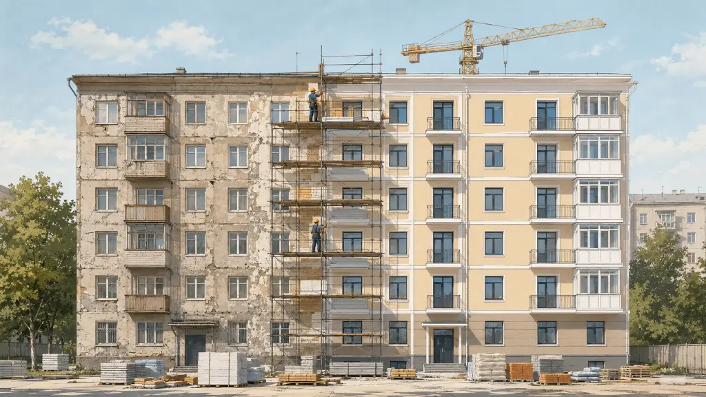 Капитальный ремонт многоквартирного дома: полный гайд